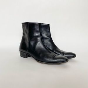 GRAVATI Low Heel Leather Ankle Boot, size 10 (woman’s), 8.5 (mens)